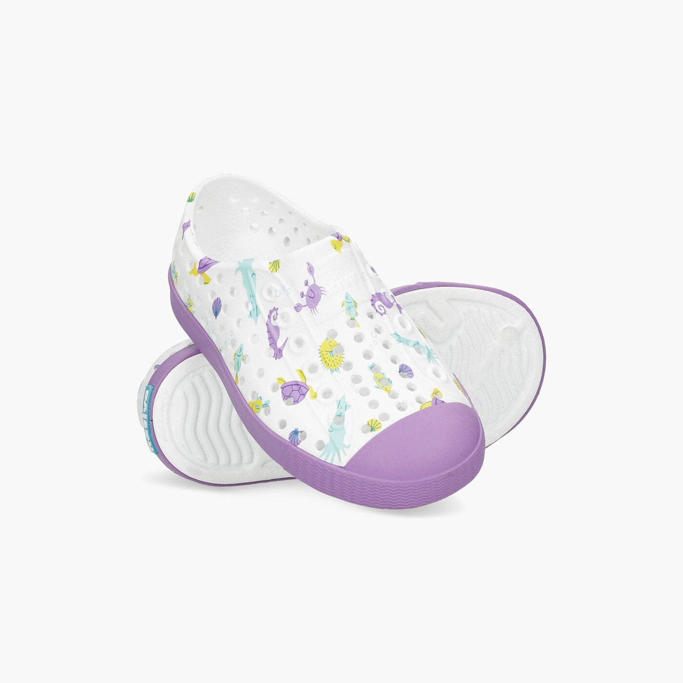 Dziecięce trampki NATIVE JEFFERSON PRINT CHILD 13100101-8968 kolor biały