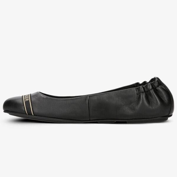 Damskie baleriny (buty) TOMMY HILFIGER FEMININE SATIN DETAIL BALLERINA fw0fw04265990 kolor czarny
