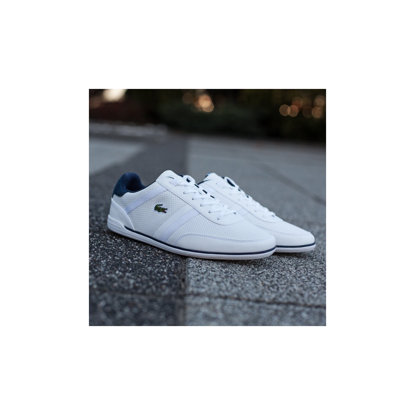 Męskie sneakersy (buty) LACOSTE GIRON SNM 730spm401021g kolor biały