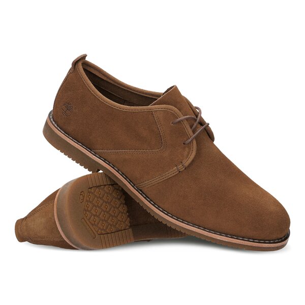 Męskie półbuty TIMBERLAND BROOKLYN PARK LEATHER OXFORD a172w kolor brązowy