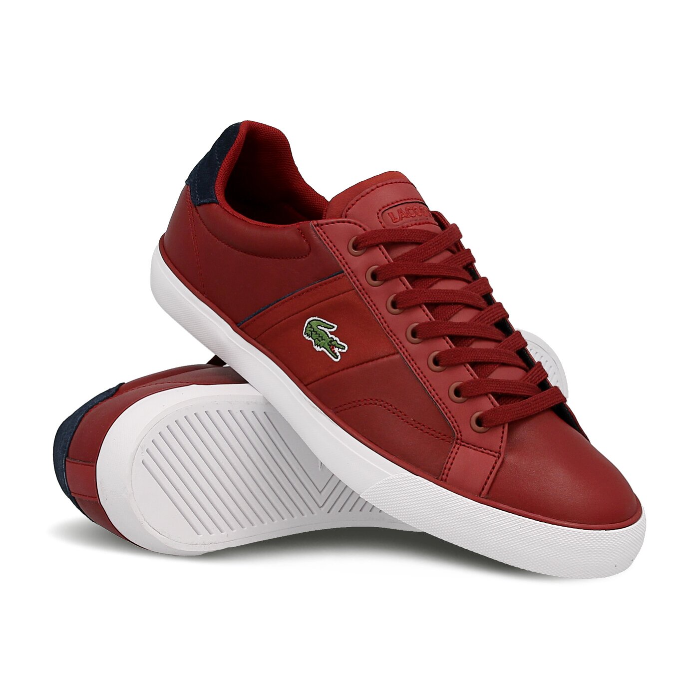 Męskie sneakersy (buty) LACOSTE FAIRLEAD 316 1 732spm0013112 kolor bordowy