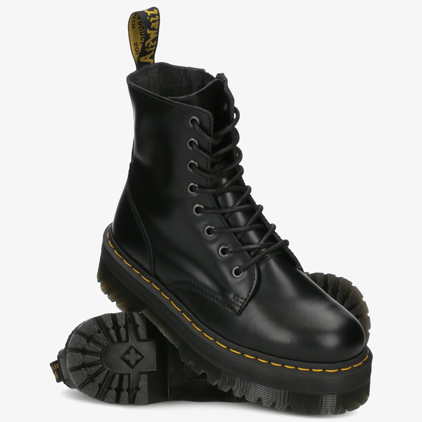 Damskie botki / sztyblety DR. MARTENS JADON8 I ZIP BOOT 15265001 kolor czarny
