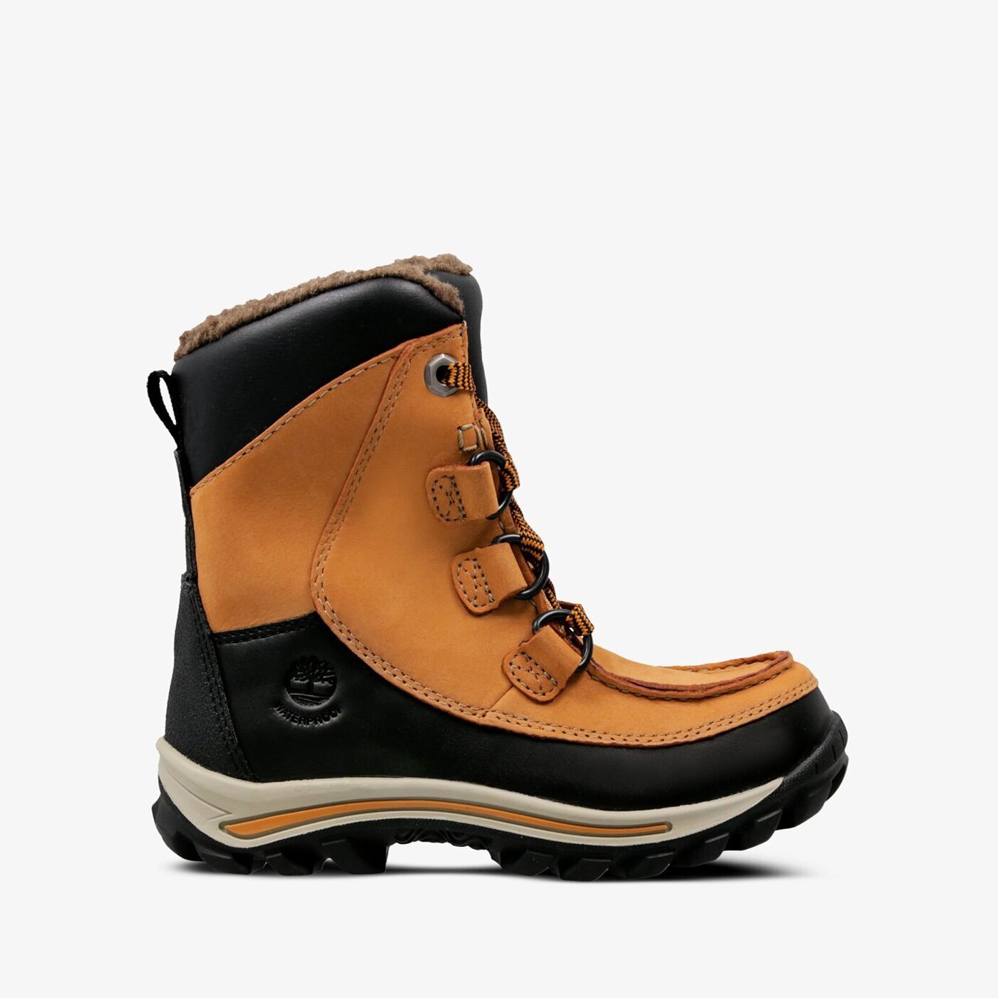 Dziecięce buty outdoor / trekkingowe TIMBERLAND CHILLBERG HP BOOT tb03581r2311 kolor żółty