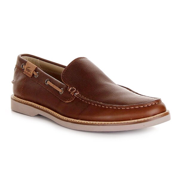 Męskie półbuty LACOSTE SHERBROOKE LOAFER 725srm2208176 kolor brązowy