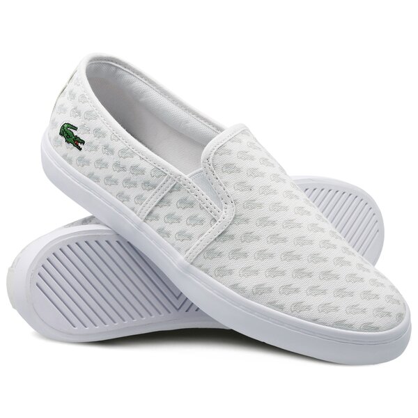 Damskie trampki LACOSTE GAZON 118 1 735caw000765t kolor biały