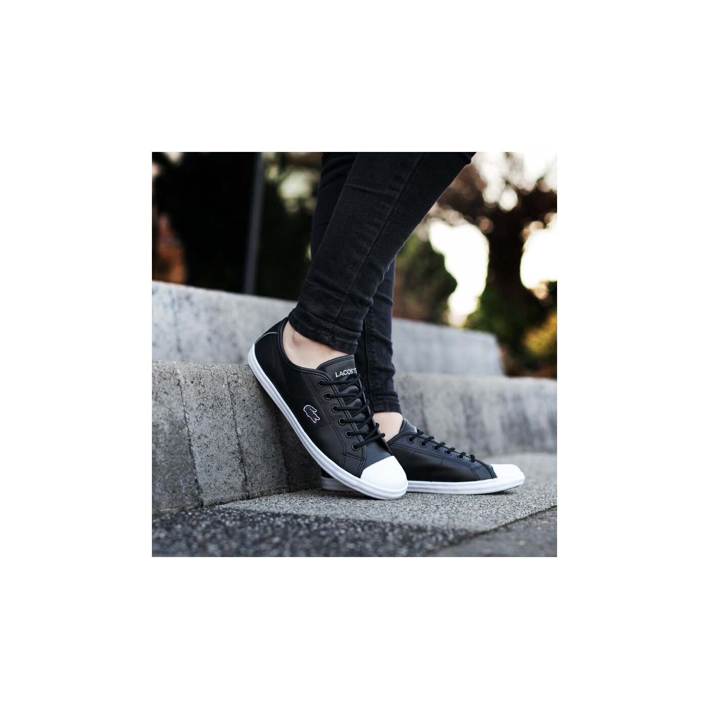 Damskie sneakersy (buty) LACOSTE ZIANE SNEAKER EDG 730spw002702h kolor czarny