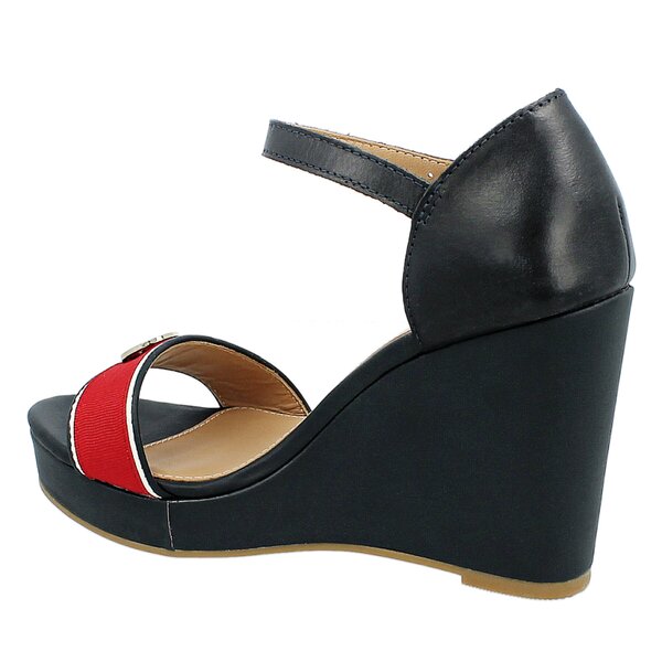 Damskie sandały TOMMY HILFIGER EMERY 59D  fw56818545403 kolor granatowy