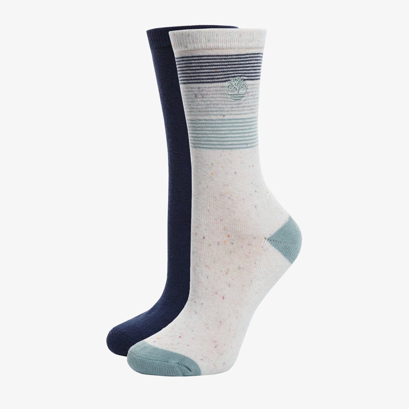 Damskie skarpetki TIMBERLAND SKARPETY 2PP STRIPED SPECKLE CREW tb0a1eva1481 kolor multicolor