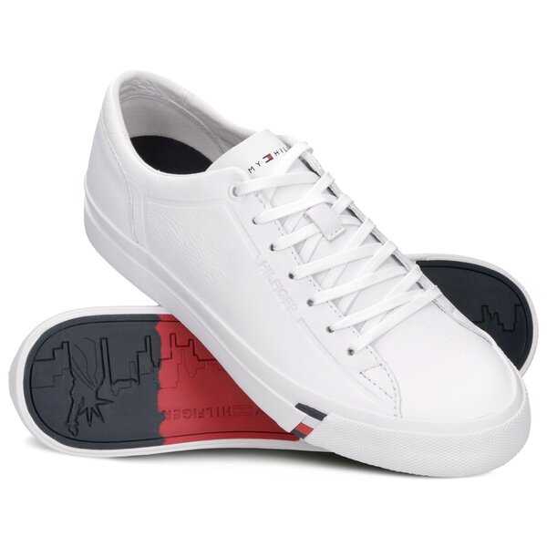 Męskie trampki TOMMY HILFIGER DINO 6A fm0fm02089100 kolor biały