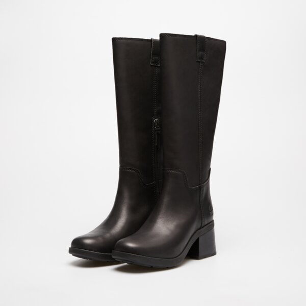 Damskie botki / sztyblety TIMBERLAND BELLEVAUX TALL ZIP UP BOOT tb0a43m8w021 kolor czarny