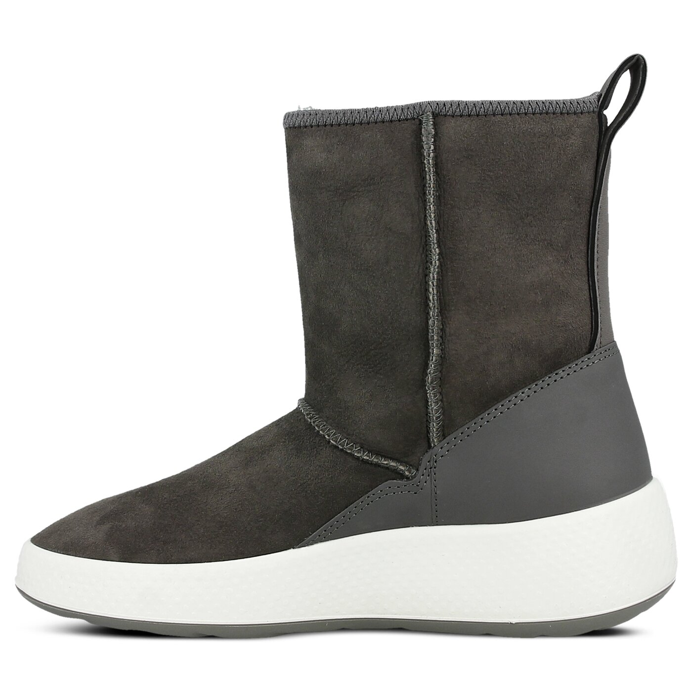 Damskie botki / sztyblety ECCO UKIUK 22100350148 kolor szary