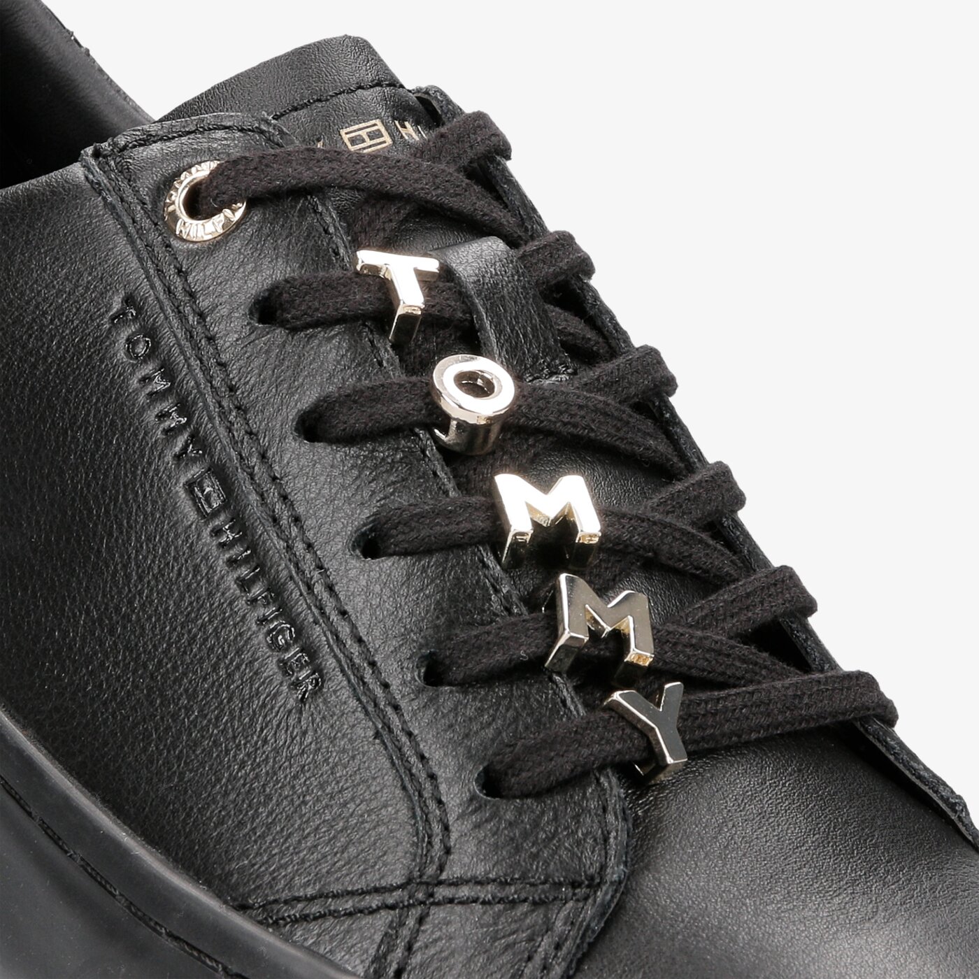 Damskie trampki TOMMY HILFIGER TOMMY HARDWARE DRESS SNEAKER fw0fw04138990 kolor czarny