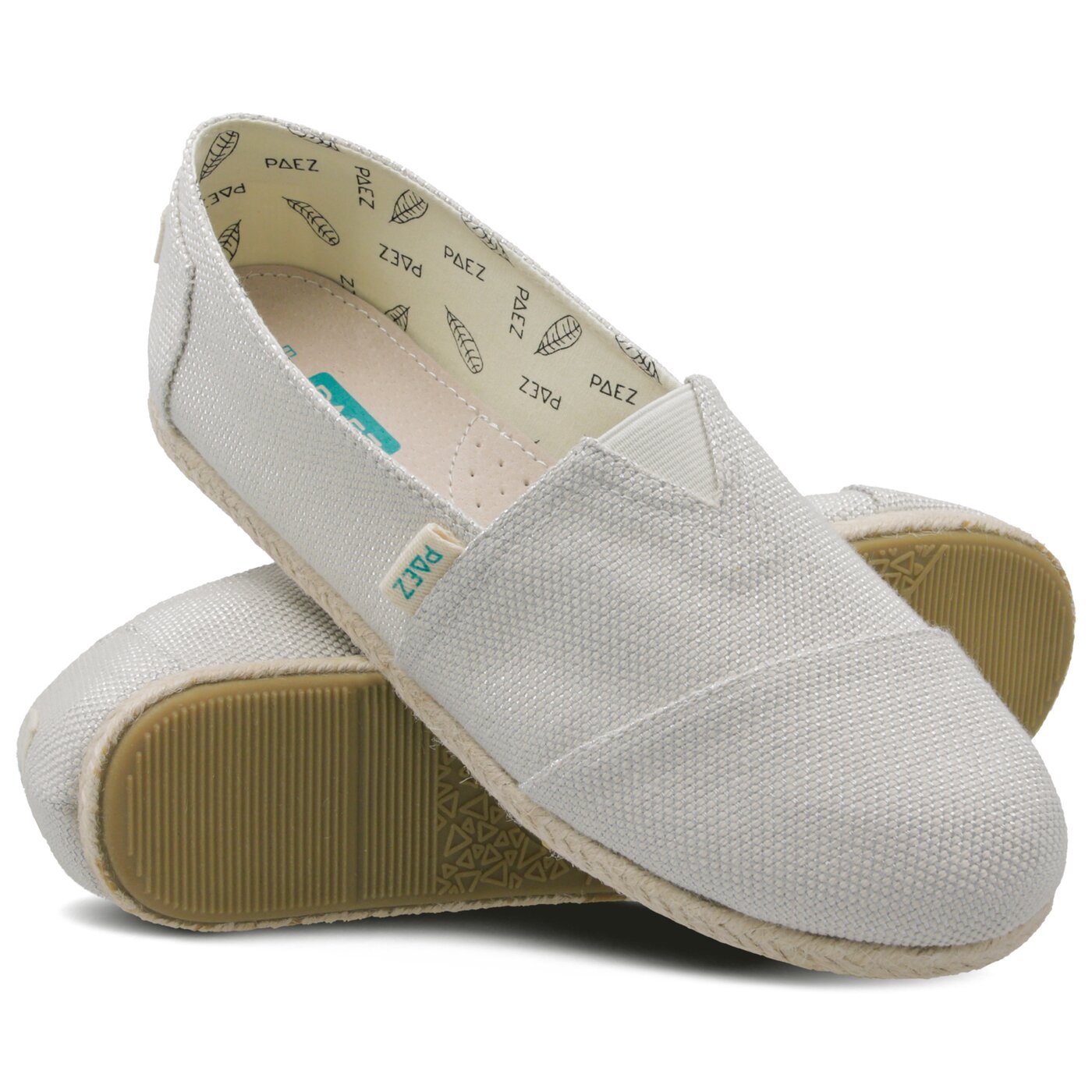 Damskie espadryle PAEZ ORIGINAL RAW CLASSIC DAY & SPARKS SILVER co30201s1202-105 kolor beżowy