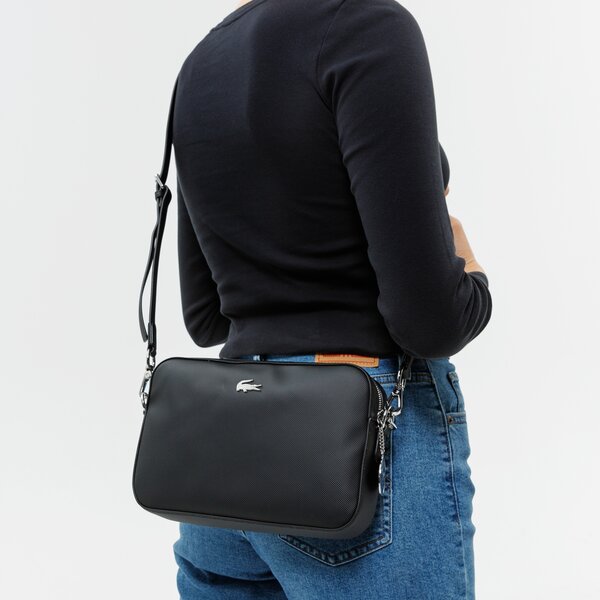 Damska torebka LACOSTE TOREBKA SQUARE CROSSOVER BAG nf2771dc000 kolor czarny