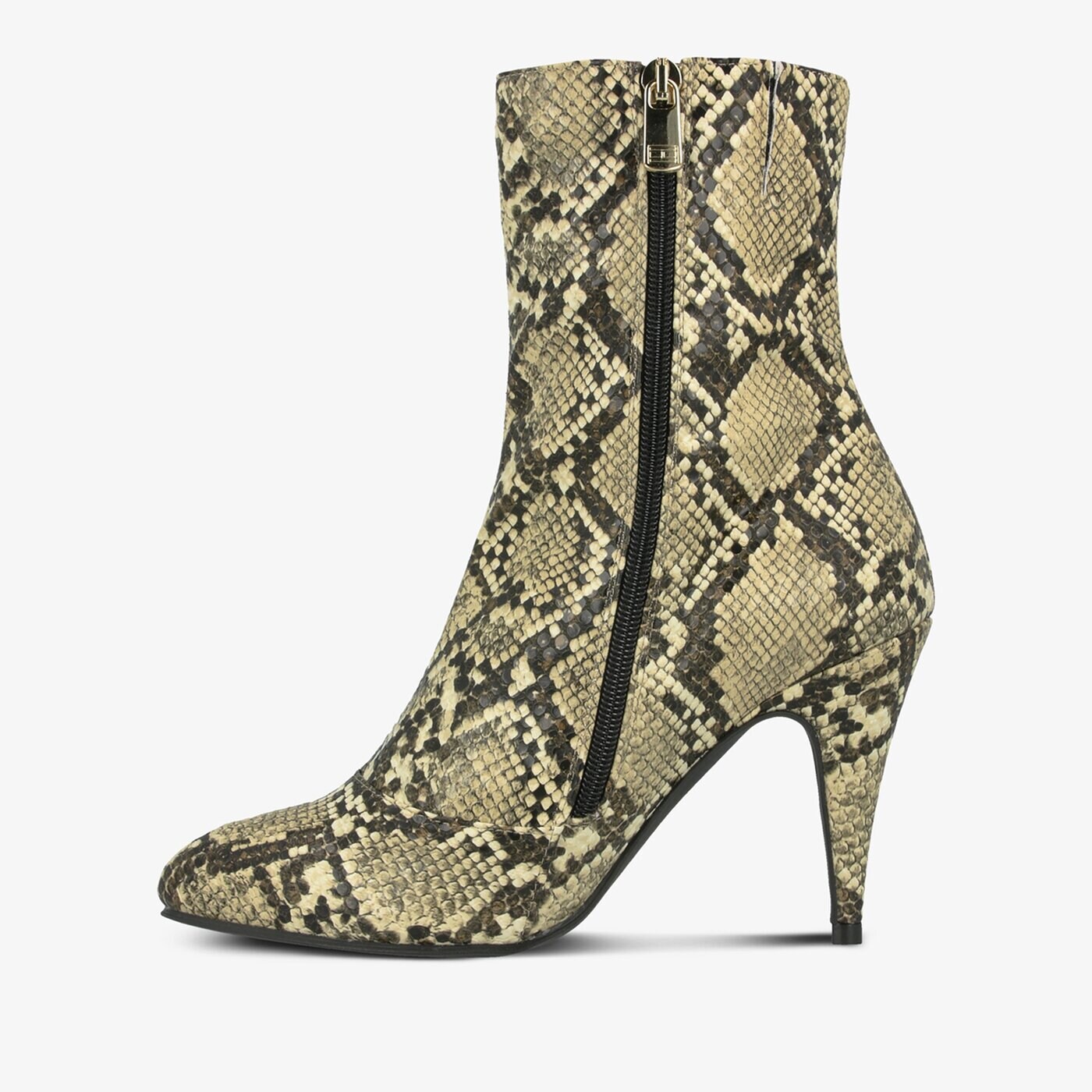 Damskie botki / sztyblety TOMMY HILFIGER SNAKE PRINT BOOTIE fw0fw04498aat kolor multicolor