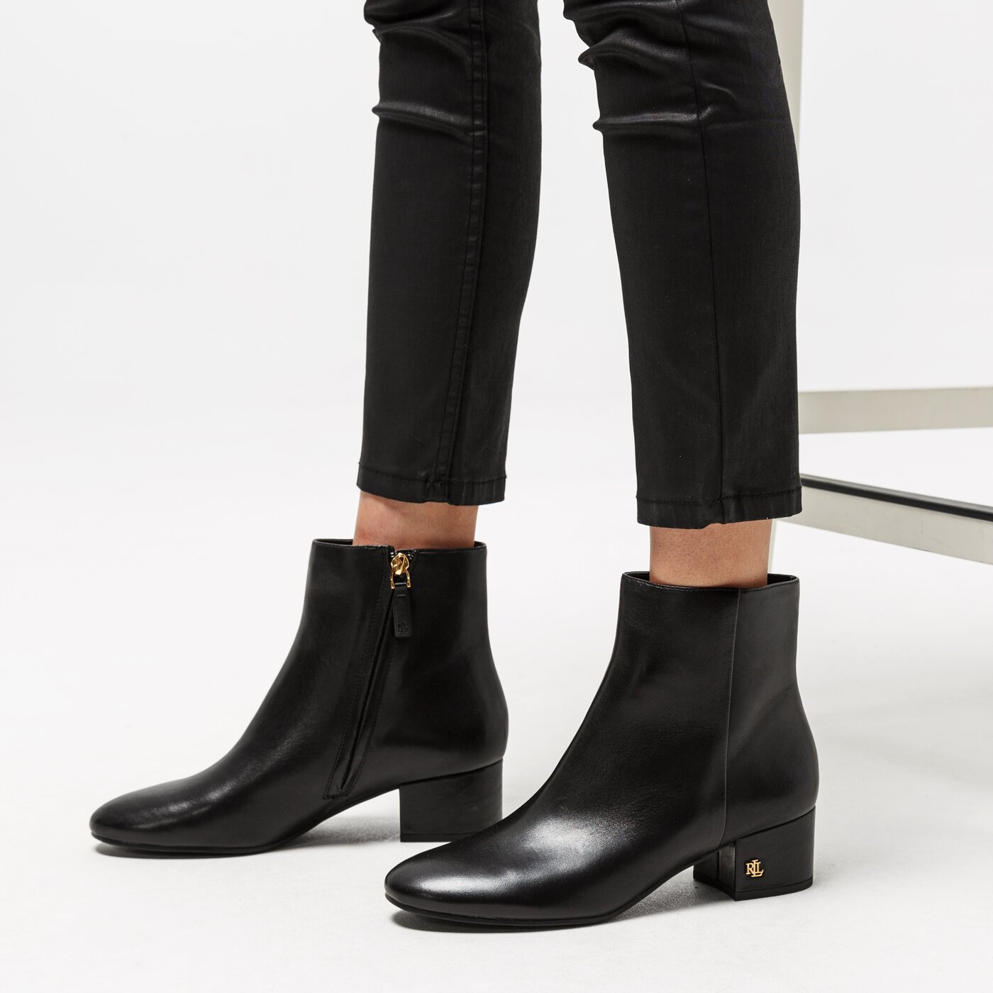 Damskie botki / sztyblety LAUREN RALPH LAUREN WELFORD 802755624001 kolor czarny