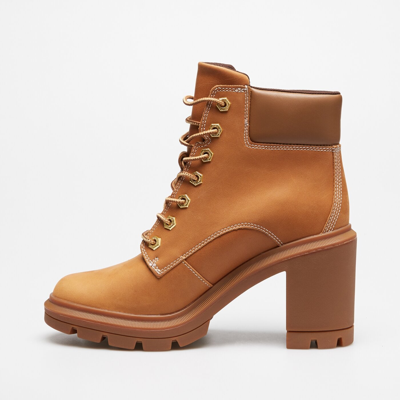 Damskie botki / sztyblety TIMBERLAND ALLINGTON HEIGHTS MID LACE UP BOOT tb0a2ckcen11 kolor brązowy