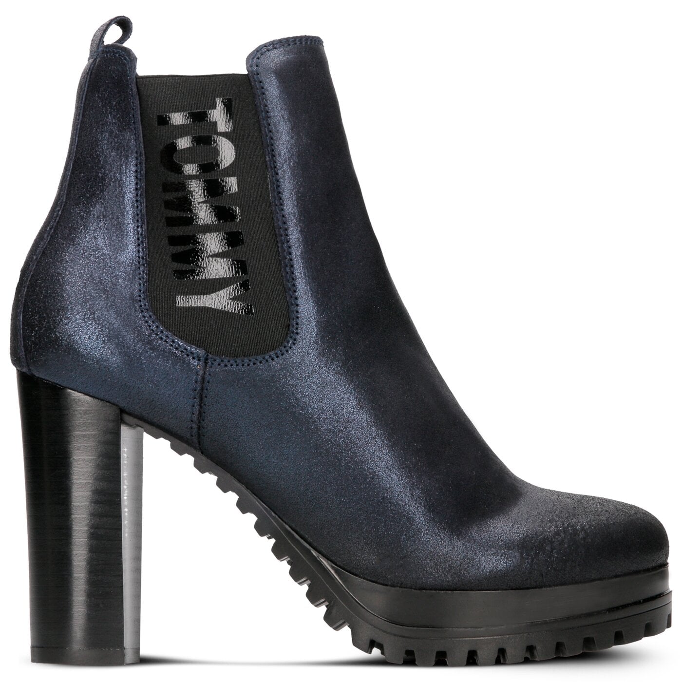 Tommy Hilfiger Metallic Heeled Chelsea Boot Hotsell | bellvalefarms.com