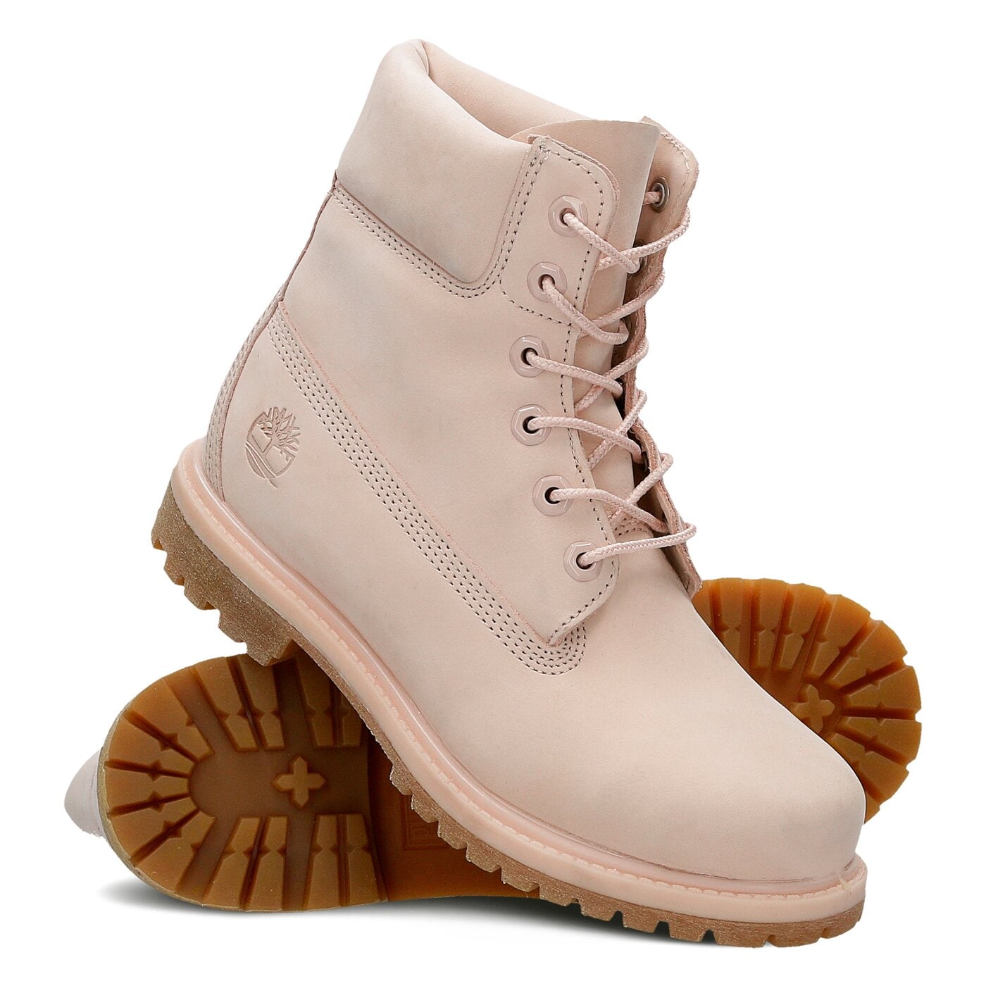 Damskie trapery TIMBERLAND PREMIUM 6 INCH BOOT - W  a1k3z kolor różowy