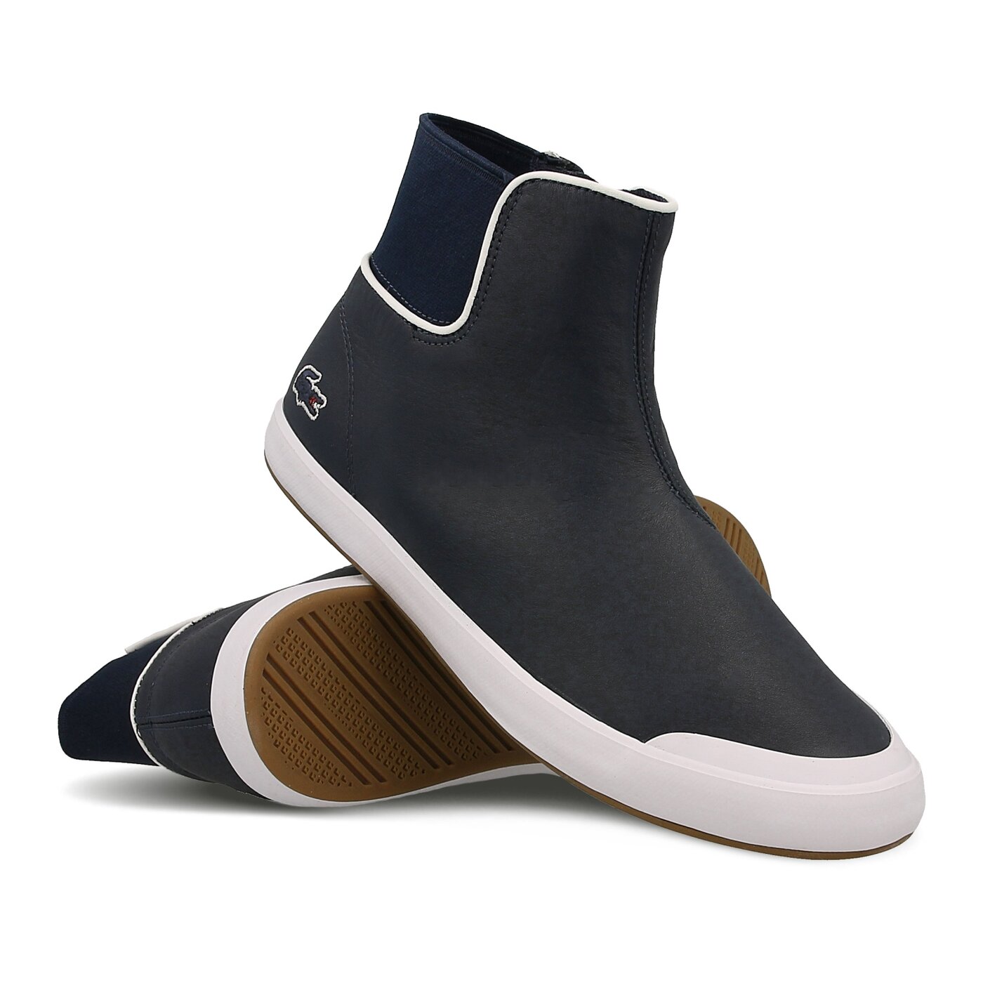 Damskie botki / sztyblety LACOSTE LANCELLE CHELSEA 316 1 732spw0114003 kolor granatowy