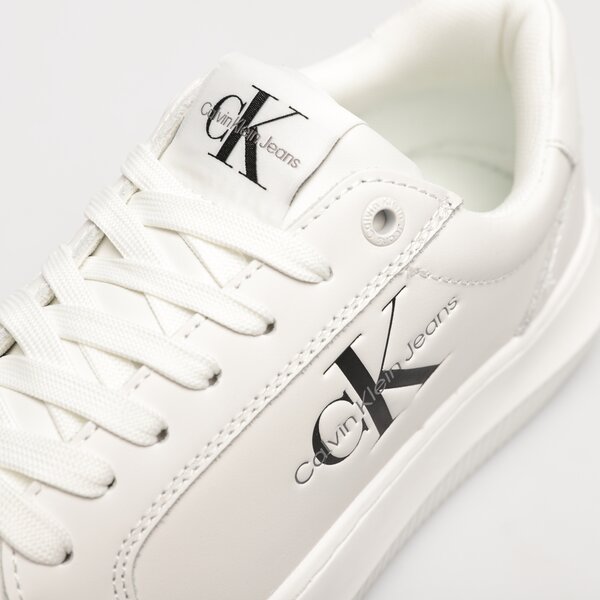 Damskie sneakersy (buty) CALVIN KLEIN CHUNKY CUPSOLE LACEUP MON LTH WN yw0yw00823ybr kolor biały