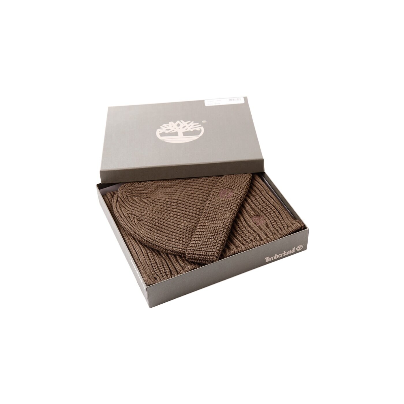 Damska czapka zimowa TIMBERLAND CZAPKA Z MN ACRYLIC GIFT BOX j1690968 kolor szary