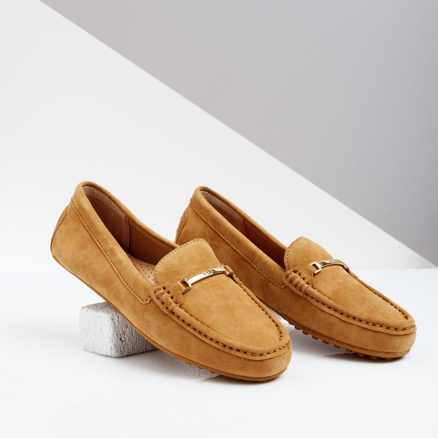Damskie espadryle LAUREN RALPH LAUREN BRIONY FLATS CASUAL 802734706002 kolor brązowy
