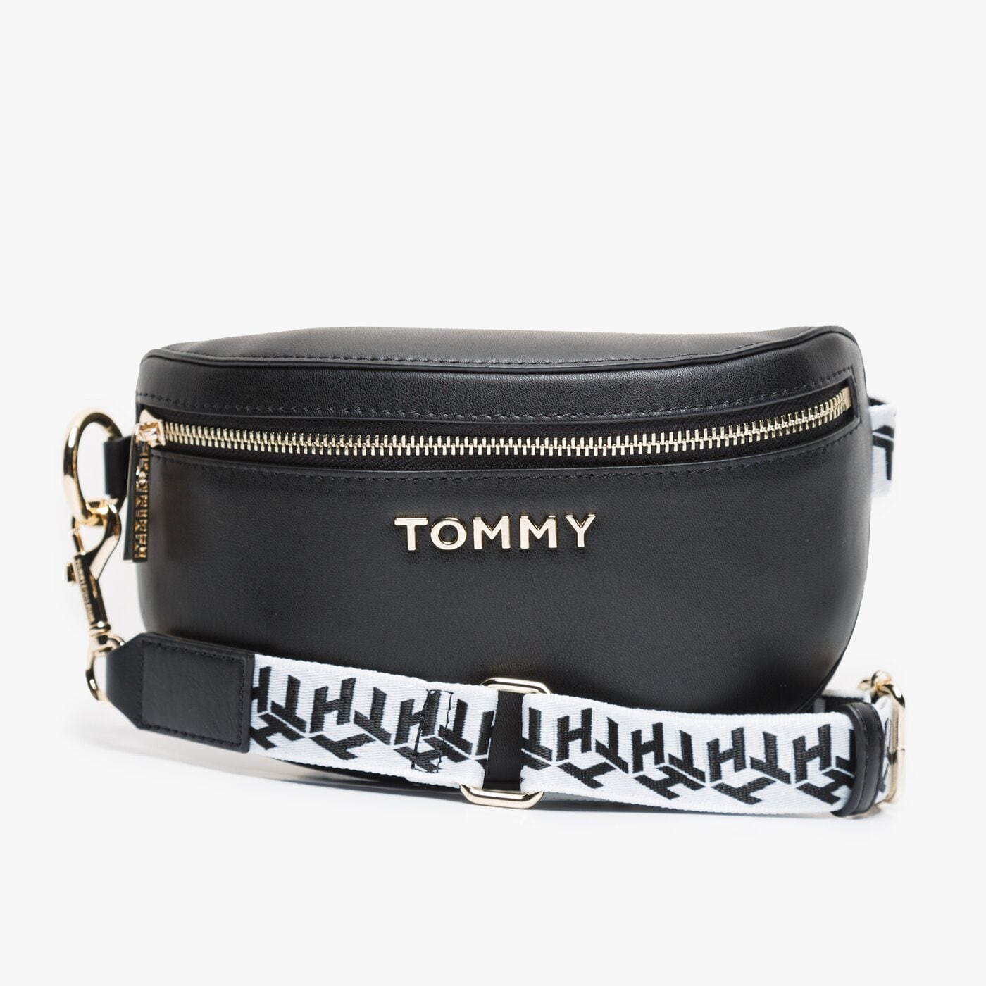 Damska torebka TOMMY HILFIGER TOREBKA ICONIC BUMBAG aw0aw08302bds kolor czarny
