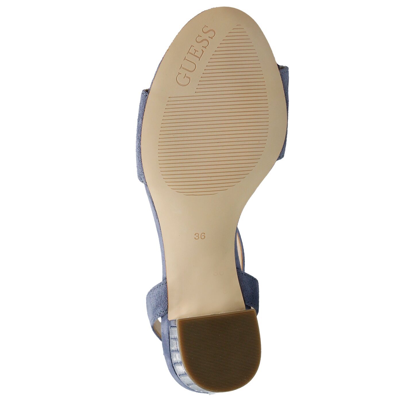 Damskie sandały GUESS RENEE flrne1sue03lblue kolor niebieski