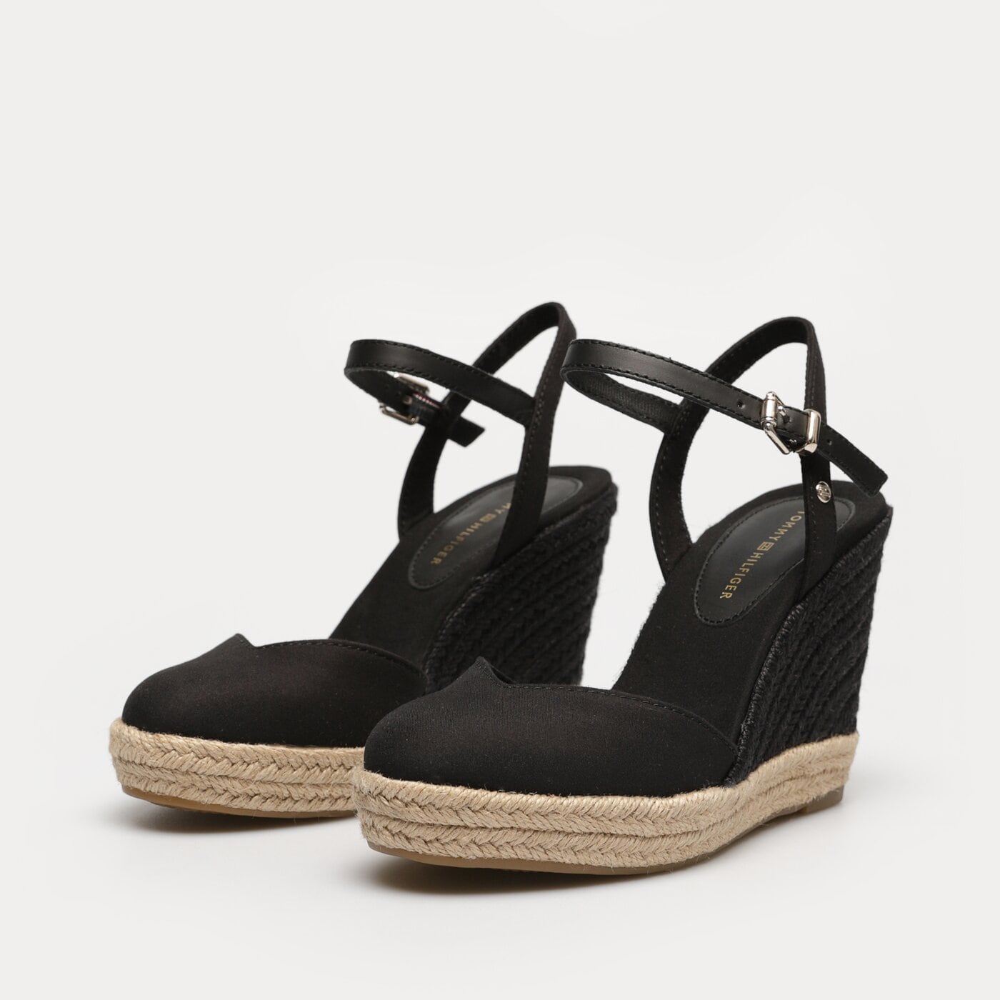 Damskie szpilki / czółenka TOMMY HILFIGER BASIC CLOSED TOE HIGH WEDGE fw0fw04786bds kolor czarny