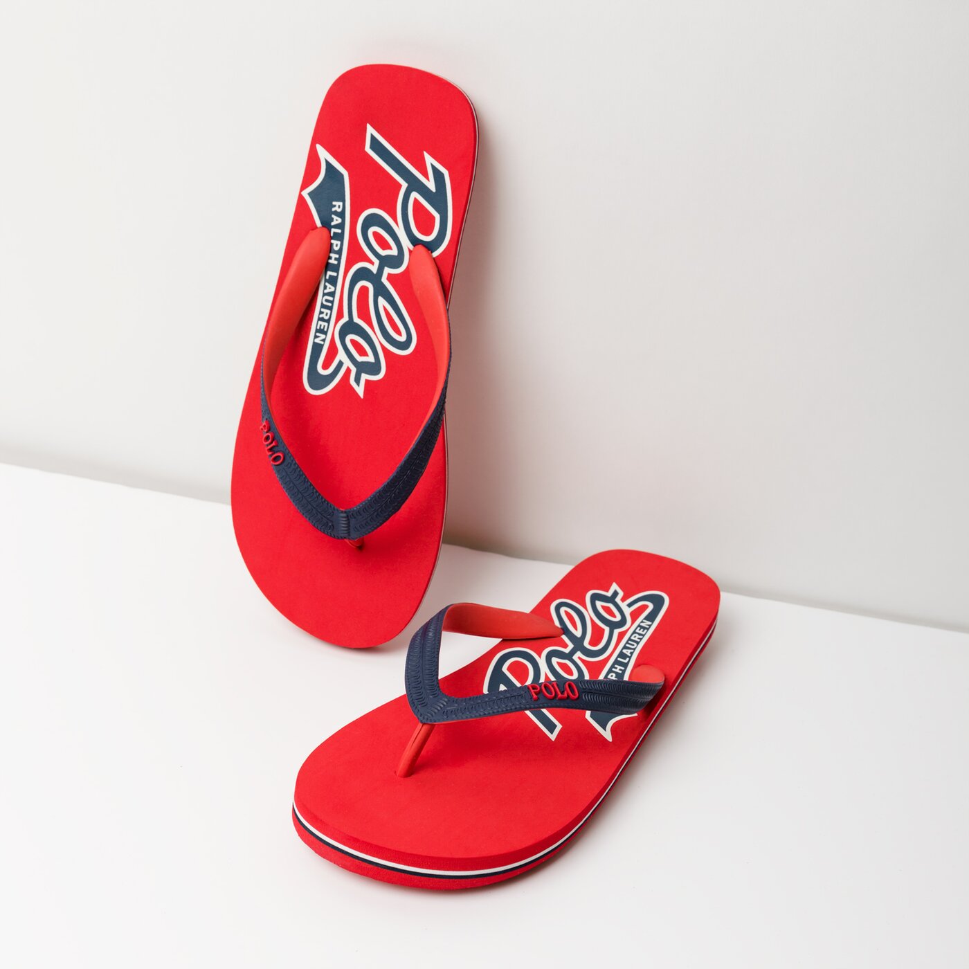 Męskie klapki POLO RL WHITLEBURYII SANDALS CASUAL  816691292004 kolor czerwony