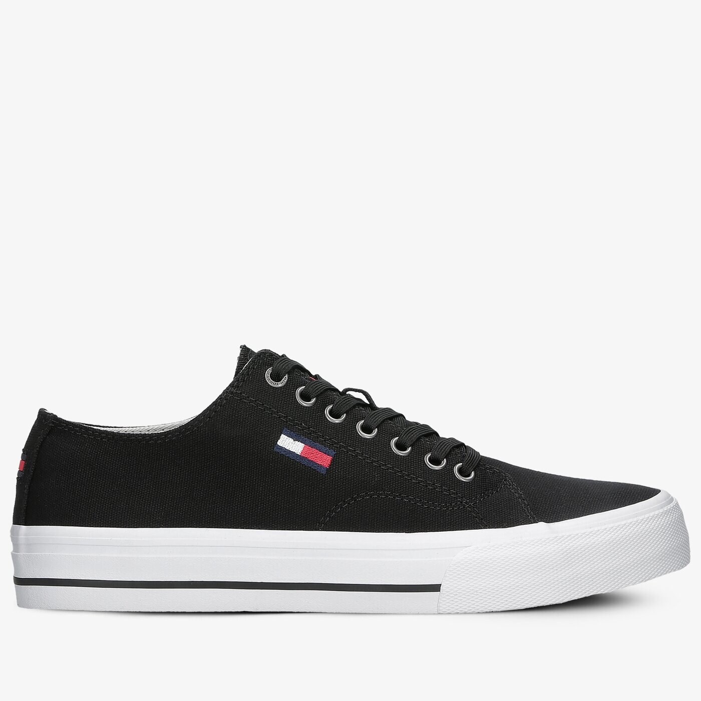 Męskie trampki TOMMY HILFIGER LONG LACE UP VULC em0em00659bds kolor czarny