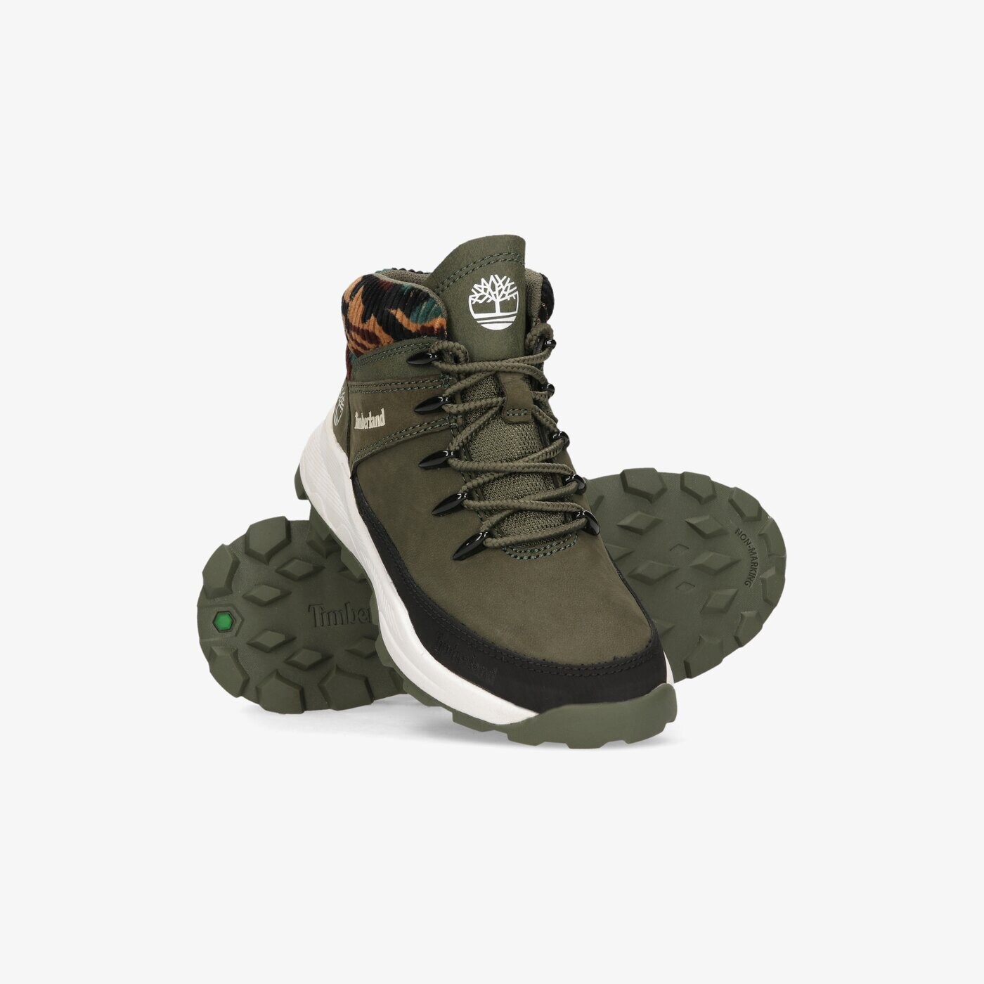 Dziecięce buty outdoor / trekkingowe TIMBERLAND BROOKLYN EURO SPRINT tb0a2gv6a581 kolor khaki