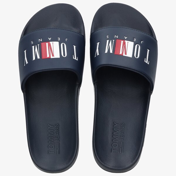 Męskie klapki TOMMY HILFIGER TOMMY JEANS POOL SLIDE em0em00690c87 kolor granatowy