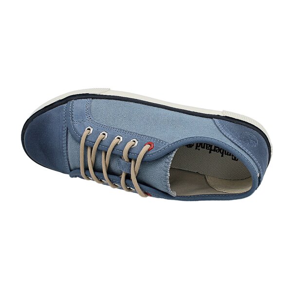 Dziecięce półbuty TIMBERLAND GLASTENBURY CANVAS/LEATHER OX 1296a kolor niebieski