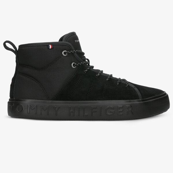 Męskie trampki TOMMY HILFIGER CORPORATE BRANDED CUPSOLE HIGH fm0fm02393990 kolor czarny
