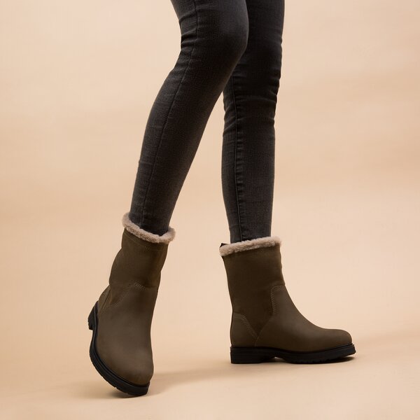 Damskie botki / sztyblety TIMBERLAND HANNOVER HILL PULL ON WARM WP tb0a5nx39011 kolor brązowy