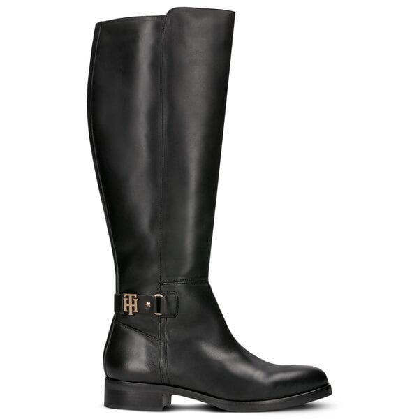 Damskie kozaki TOMMY HILFIGER TH BUCKLE HIGH BOOT fw0fw03626990 kolor czarny