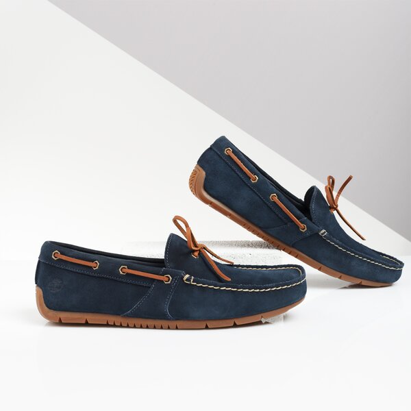Męskie mokasyny TIMBERLAND LEMANS GENT DRIVR MOC BOAT tb0a24514101 kolor granatowy