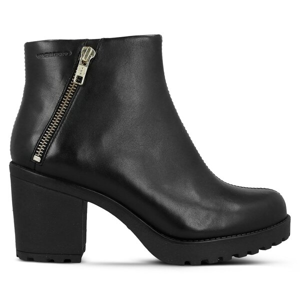 Damskie botki / sztyblety VAGABOND GRACE BLACK LEATHER 442820120 kolor czarny