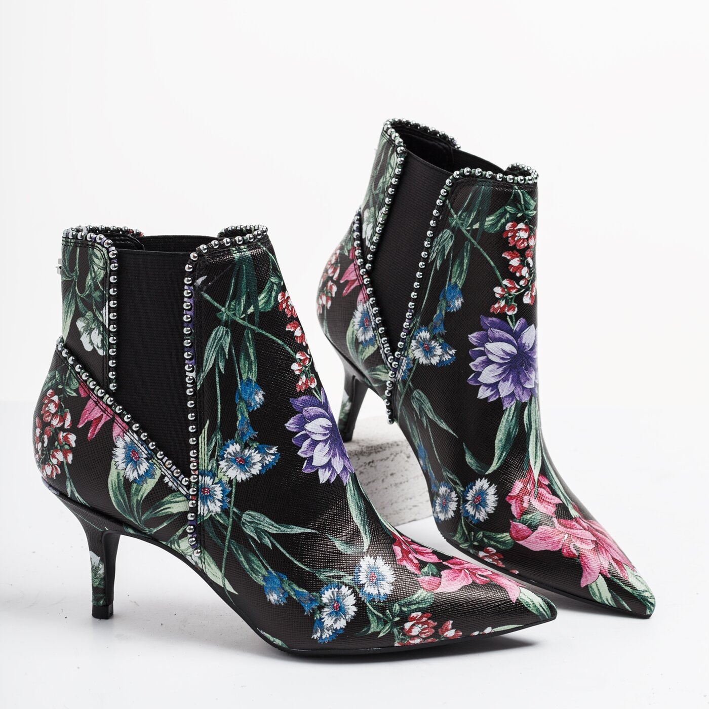 Damskie botki / sztyblety GUESS DAINTY2 flda24fap09multi kolor czarny