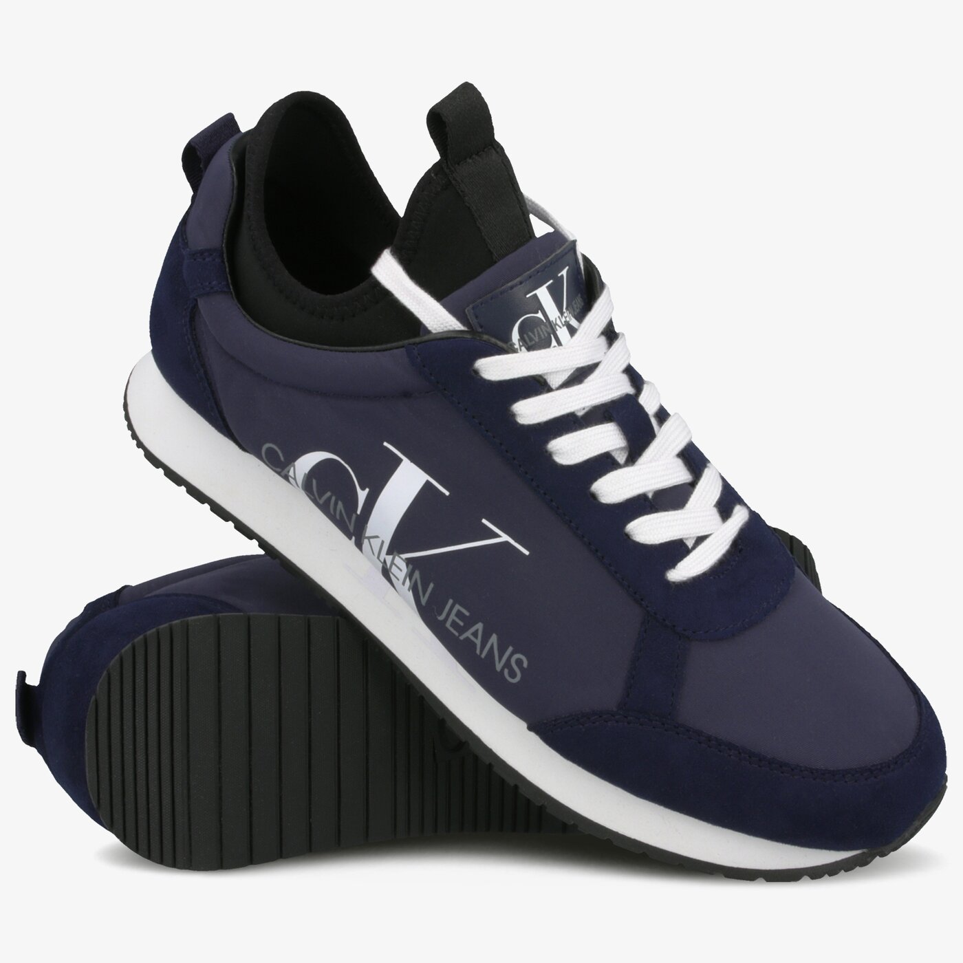 Męskie sneakersy (buty) CALVIN KLEIN JEMMY b4s0136400 kolor granatowy