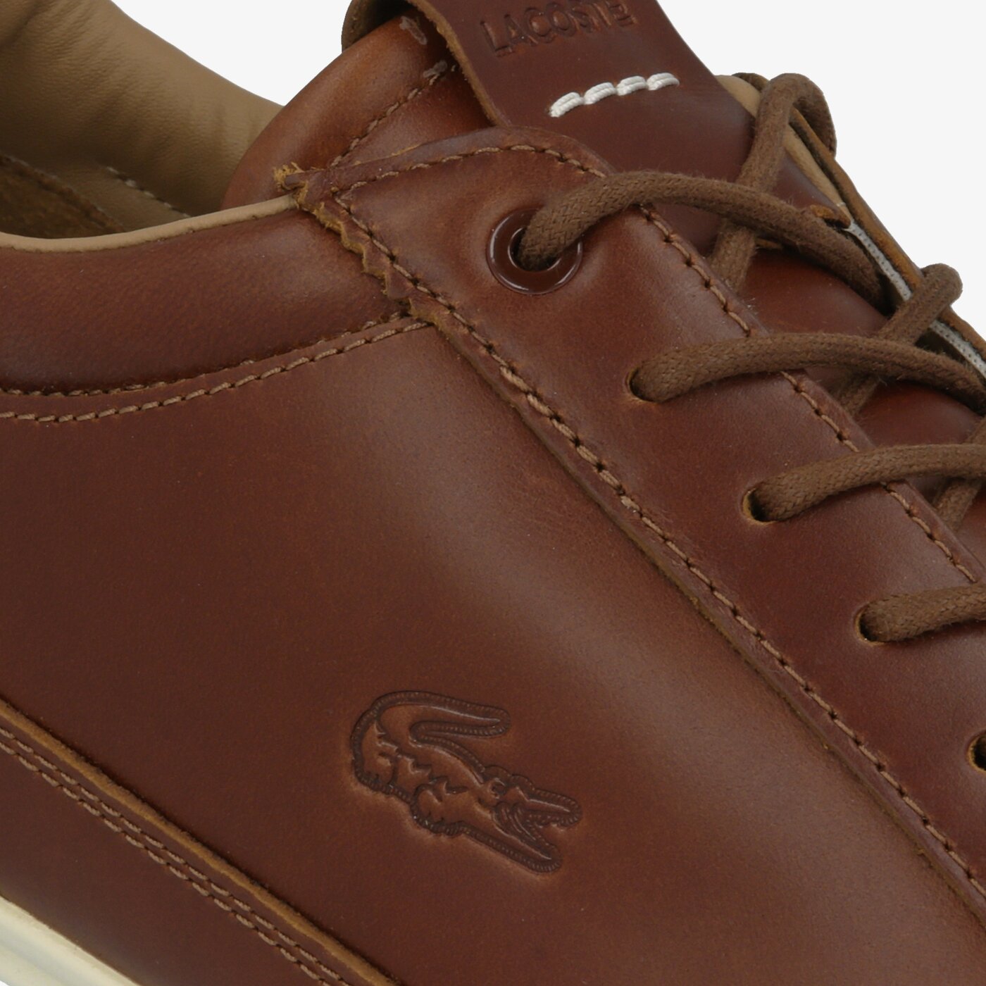 Męskie sneakersy (buty) LACOSTE CHAYMON CLUB 319 1 CMA 738cma00202c3 kolor brązowy