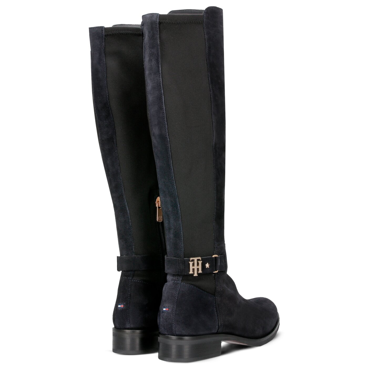 tommy hilfiger double detail long boot