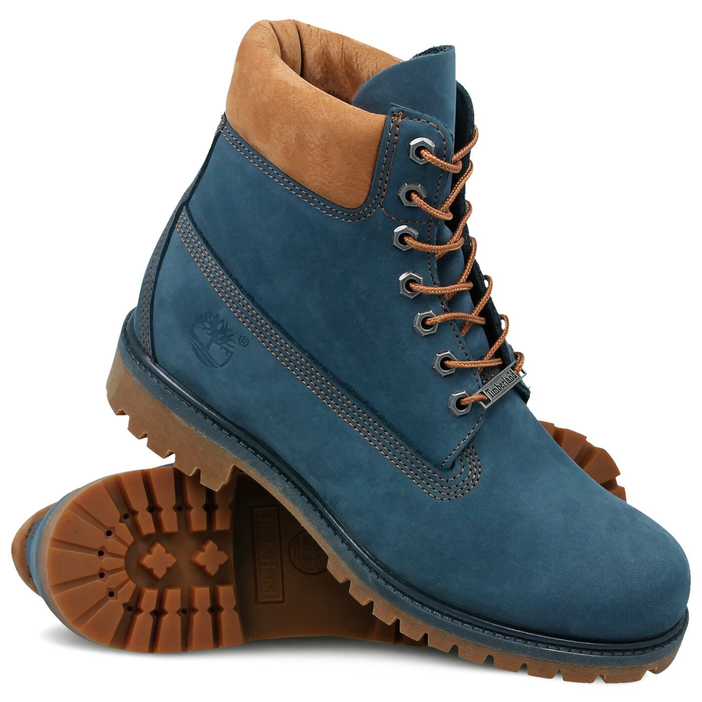 Męskie buty za kostkę TIMBERLAND PREMIUM 6 INCH BOOT  ca1lu4 kolor granatowy