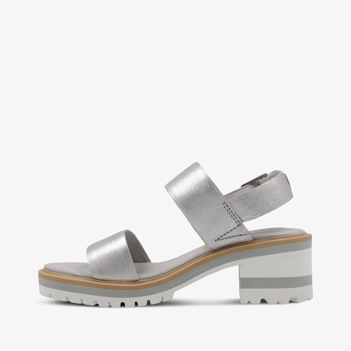 Damskie sandały TIMBERLAND VIOLET MARSH 2 BAND SANDAL tb0a1xyz0401 kolor srebrny