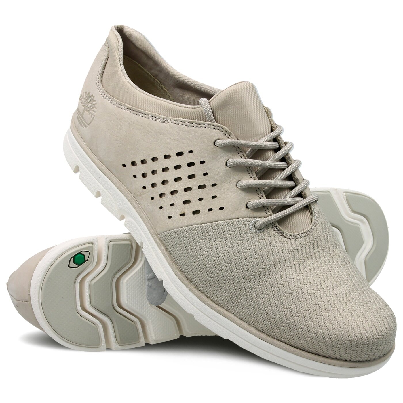 Męskie półbuty TIMBERLAND BRADSTREET OXFORD ca1lhj kolor beżowy