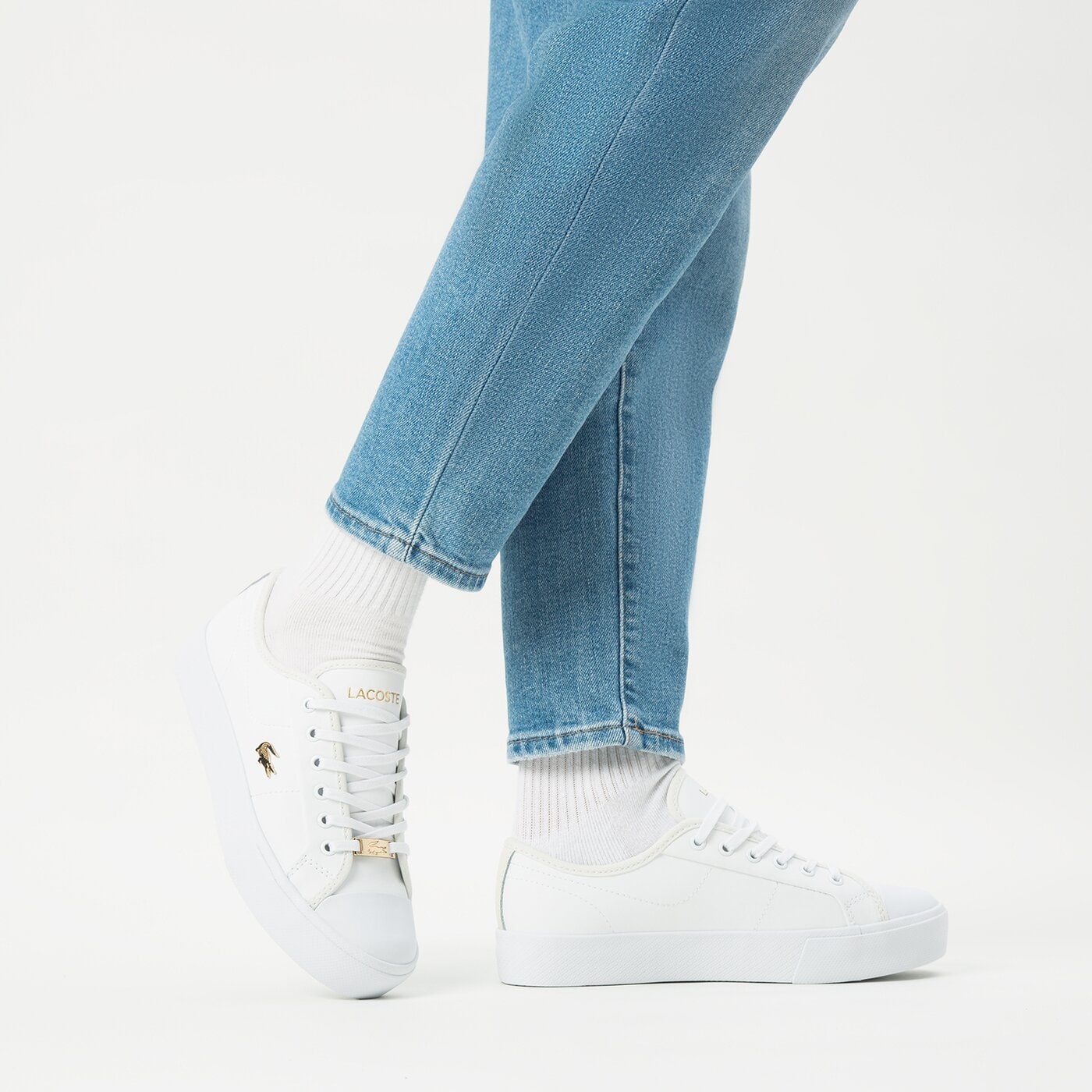 Damskie trampki LACOSTE ZIANE PLUSGRAND 07221 CFA 743cfa0014216 kolor biały