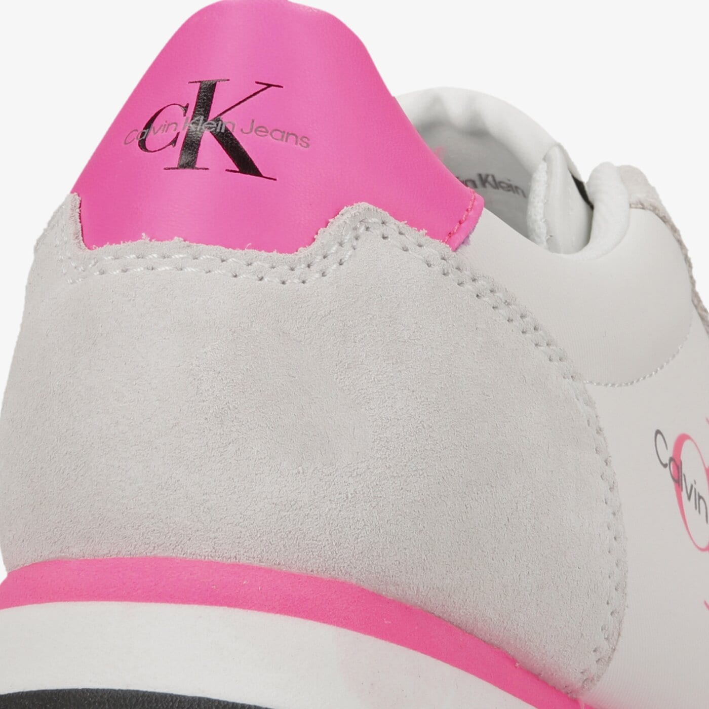 Damskie sneakersy (buty) CALVIN KLEIN RETRO RUNNER 1 yw0yw0051601t kolor biały