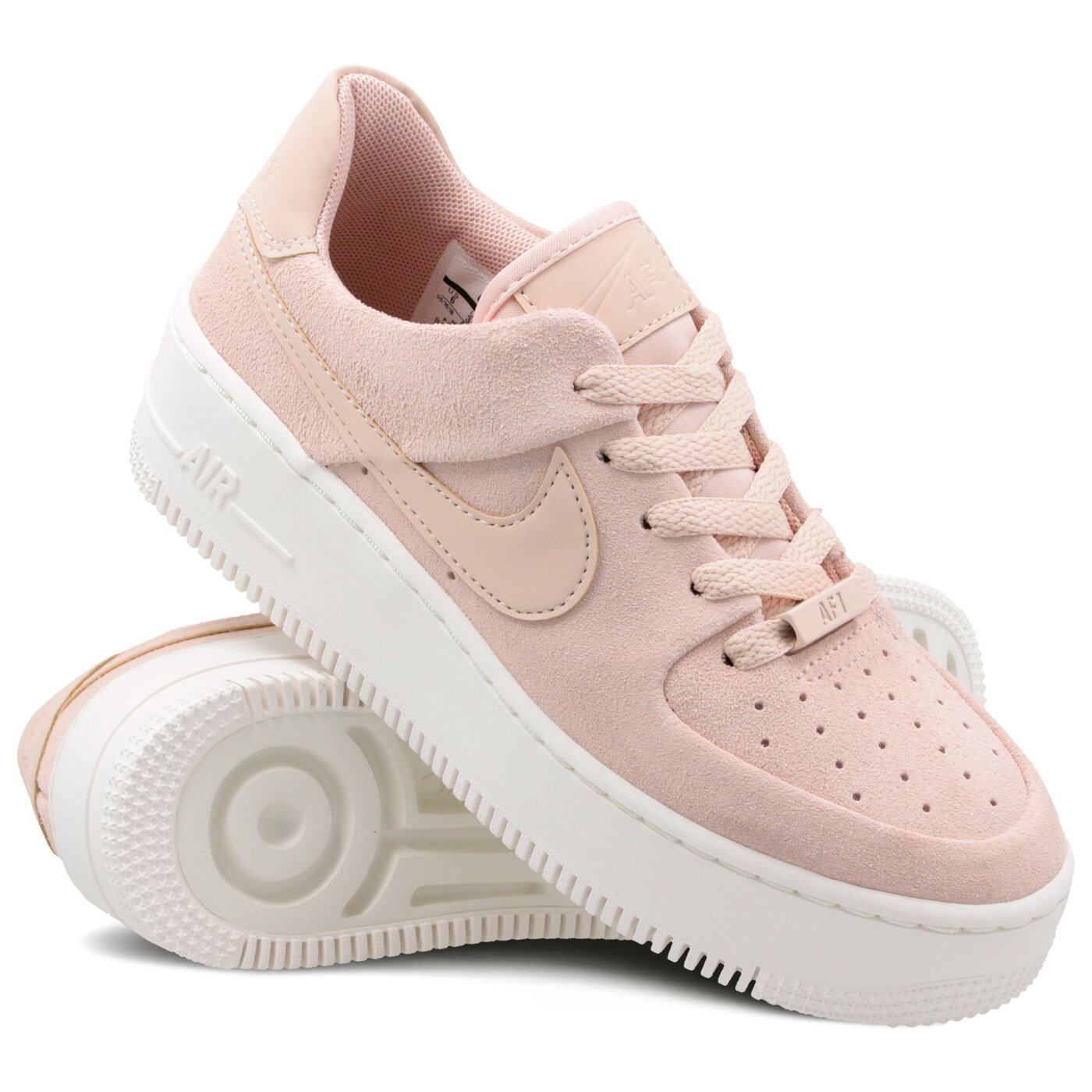 Damskie sneakersy (buty) NIKE W AIR FORCE 1 SAGE LOW ar5339-201 kolor różowy